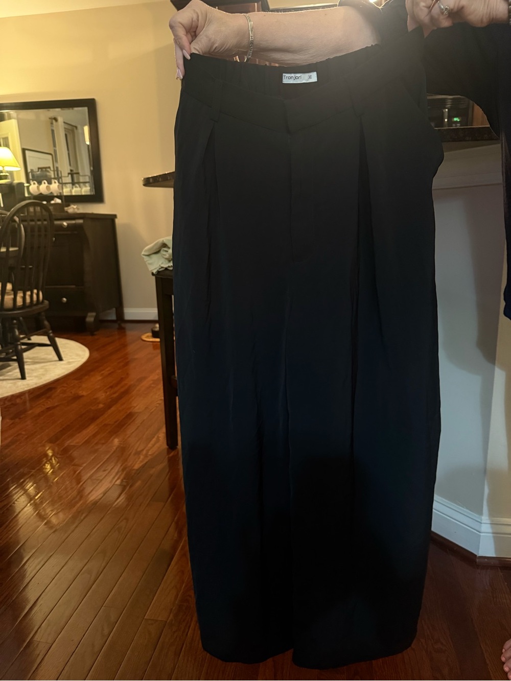 High Waisted Black Wide Leg Pants